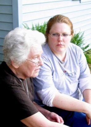 Aunt Jo and me in 2012, near my most obese