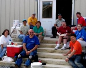Sisterhood of the Traveling Stilettos taking lunch