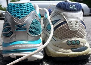 A "pair" of shoes I once took to another job so that I could take a walk at lunch.