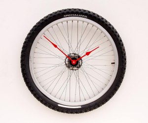 bike wheel clock